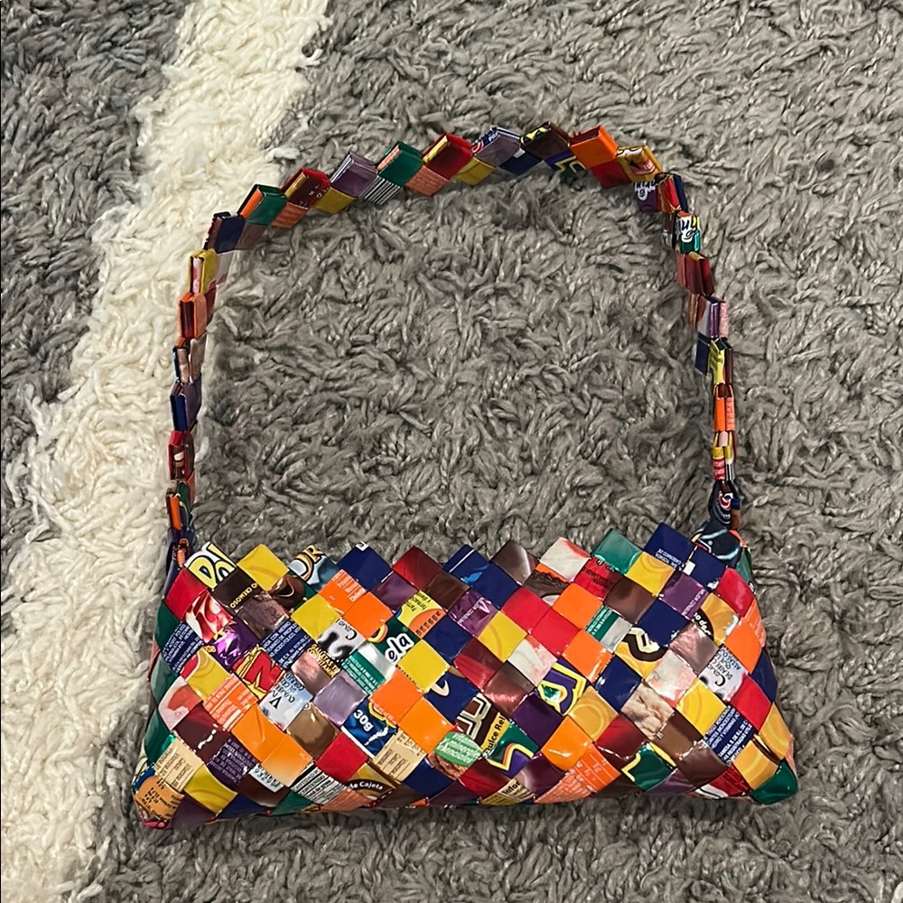 Vintage candy wrapper mini bag